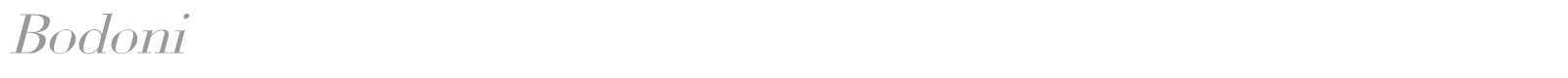 Bodoni font preview